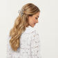 Floral Lace Long Sleeve Top with Intricate Openwork Pattern Soft Textured Fabric and Ruffled Cuff Detailing