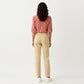 Striped Button Down Blouse with Collared Neckline and Puff Sleeves