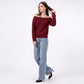 Off Shoulder Ribbed Knit Pullover Sweater