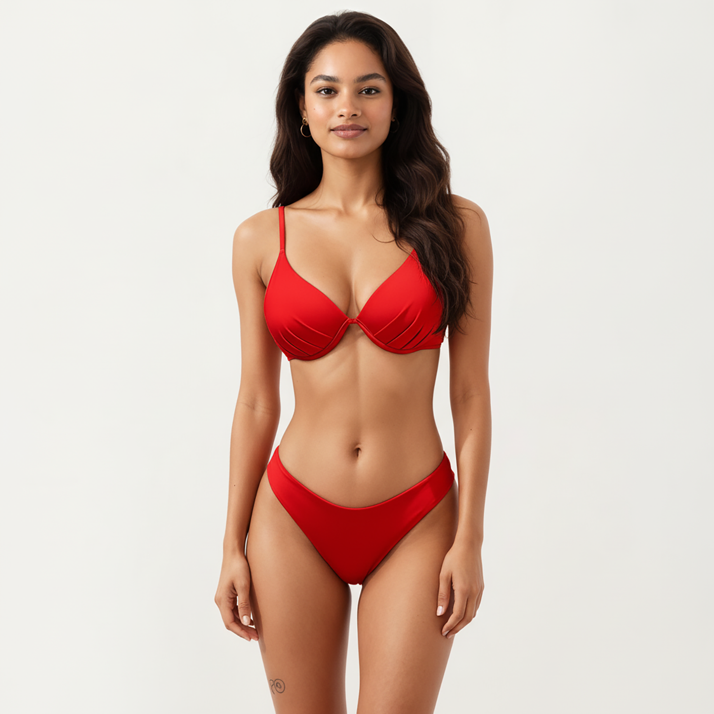 2-Piece Bikini Set with Underwire Top and Classic Low Rise Bottom