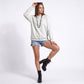 Exposed Seam Drop Shoulder Long Sleeve Pullover Sweatshirt