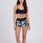 2 Piece Ruched Bikini Top and Swim Shorts Set