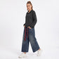 Long Sleeve Polo Sweatshirt with Snap Button Placket