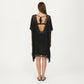 Sheer Crochet V Neck Swim Cover Up Poncho with Tassel Trim and Flowy Silhouette