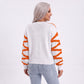 Wavy Stripe Crew Neck Long Sleeve Knit Sweater