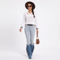 Cutout V Neck Cable Knit Long Sleeve Sweater with Contrast Stripe Trim