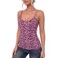 Leopard Print Scoop Neck Spaghetti Strap Camisole Tank Top