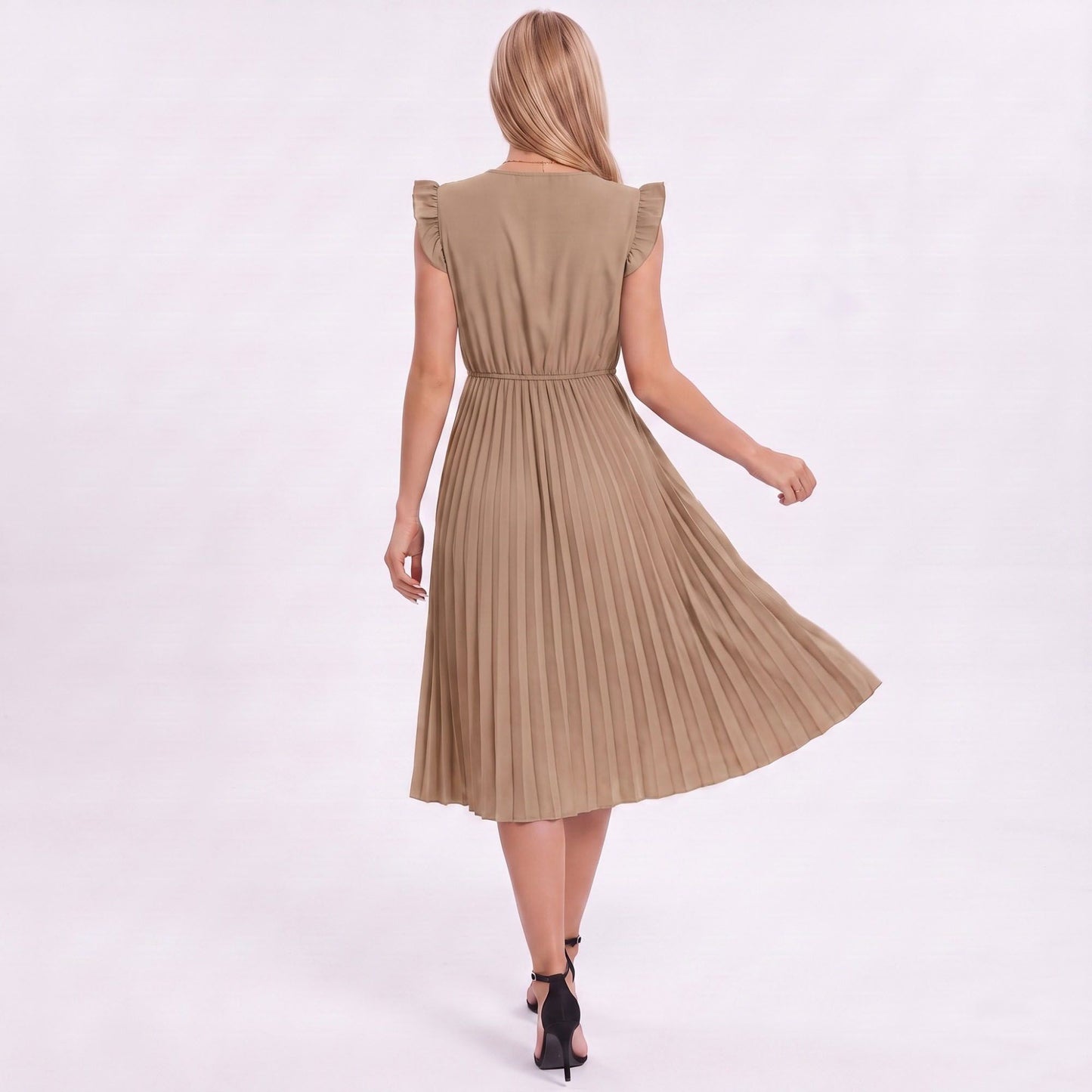 Two-Piece Spaghetti Strap Tank and Wide-Leg Pant Set