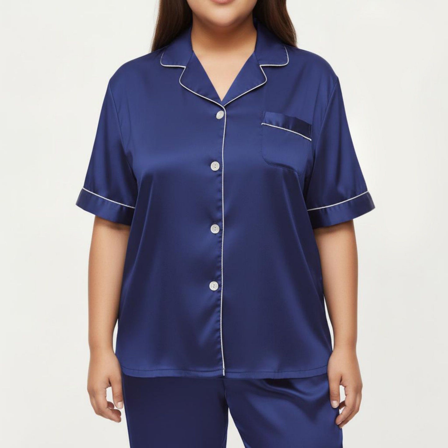Plus Size 2-Piece Floral Kimono Robe Set with Short Sleeve Open Front Longline Cover Up and Matching Inner Dress