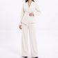 Shawl Collar Blazer and Straight Leg Pants Two Piece Suit Set