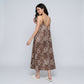 2-Piece Leopard Print Nightgown Robe Set with Spaghetti Strap Dress