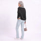 Long Sleeve Collared V Neck Knit Pullover Sweater