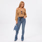 Cold Shoulder V Neck Cable Knit Long Sleeve Sweater