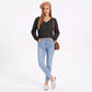 V Neck Textured Knit Pullover Sweater with Long Sleeves