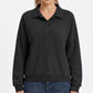 Long Sleeve Polo Sweatshirt with Snap Button Placket
