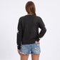 Star Print Crew Neck Long Sleeve Knit Pullover Sweater