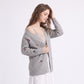 Floral Embroidered Button Front Cardigan