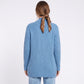 Open Front Ribbed Knit Cardigan with Pockets