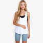 Relaxed Fit Racerback Tank Top with Scoop Neckline