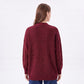Textured V-Neck Button-Front Cardigan Sweater