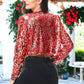 Sequin Bedazzled Long Sleeve Bolero