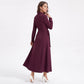 Long Sleeve Belted Trench Coat with Notched Lapels and Button Front