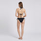 2 Piece Butterfly Triangle Bikini Set with Tie Side Bottom
