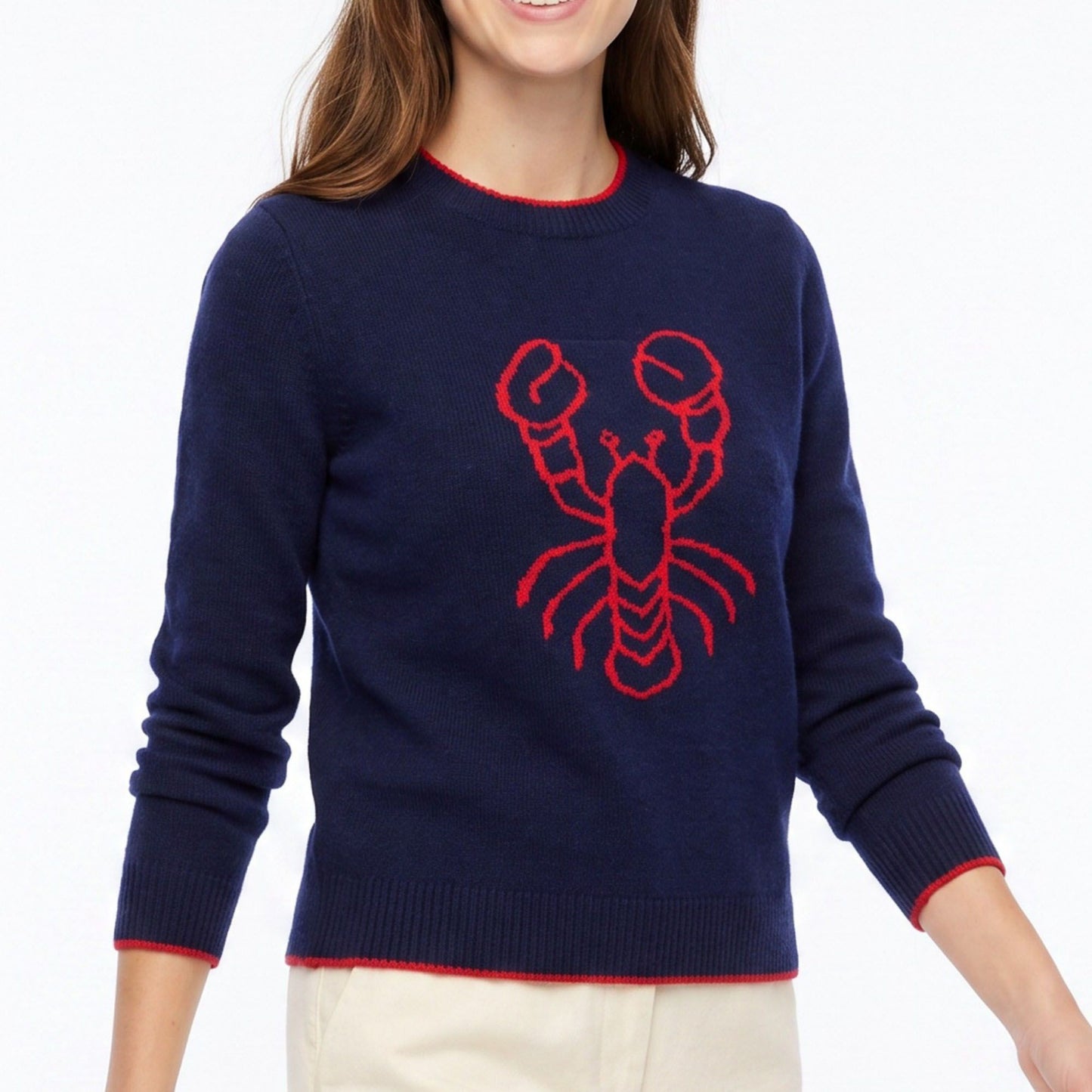 Graphic Crewneck Long Sleeve Sweater