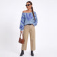 Abstract Graphic Print Long Sleeve Knit Sweater