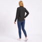 Textured Button Front Long Sleeve Shirt with Chest Pocket