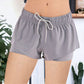 Yoga Running Shorts with Double Layer Drawstring