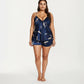 Plus Size 2-Piece Satin Pajama Set with Lace Trim Cami Top Adjustable Straps Relaxed Fit Shorts Sleepwear Set