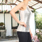 Strap Sequin Metal Chain Shiny Camisole Tank Top