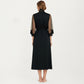 2-Piece Set Smooth Sleepwear Slip Dress with Sheer Lace Trim Robe Lightweight Nightgown Set