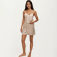 2-Piece Set Smooth Pajama Camisole Top and Shorts with Lace Trim Adjustable Straps