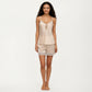2-Piece Set Satin Pajama Camisole Top and Shorts with Lace Trim Adjustable Straps Sleepwear