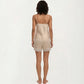 2-Piece Set Satin Pajama Camisole Top and Shorts with Lace Trim Adjustable Straps Sleepwear