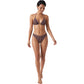 Polka Dot Triangle Bikini Set with Halter Neck Design