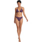 Polka Dot Triangle Bikini Set with Halter Neck Design