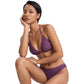 Polka Dot Triangle Bikini Set with Halter Neck Design