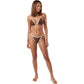 Contrast Trim Triangle Bikini Set with Side Tie Bottoms