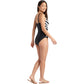 V-Neck Criss Cross One Piece Swimsuit