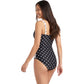 V-Neck Criss Cross One Piece Swimsuit