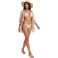 Textured Triangle Bikini Set
