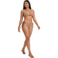 Leaf Motif Textured Bikini Set