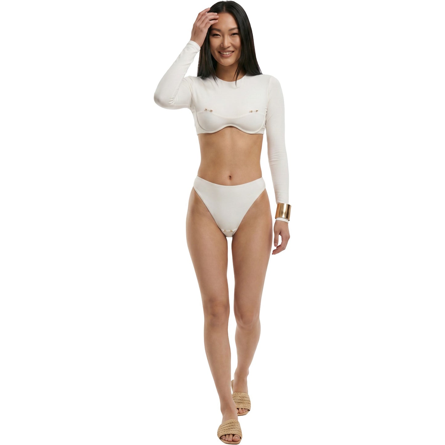 Ruched Detail Bikini Set
