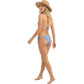 Daisy Print Triangle Bikini Set