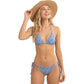 Daisy Print Triangle Bikini Set