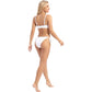 Ribbed Tie Front Bikini Set