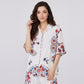 2-Piece Paisley Floral Short Pajama Set with Button Top and Matching Shorts